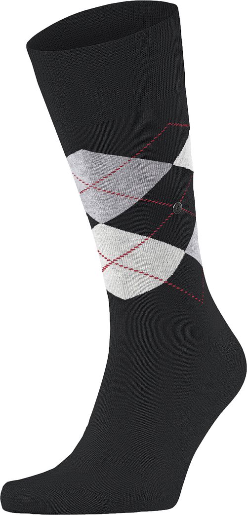 Burlington Presentlåda Argyle 2-pack Rutor Svart Ecru