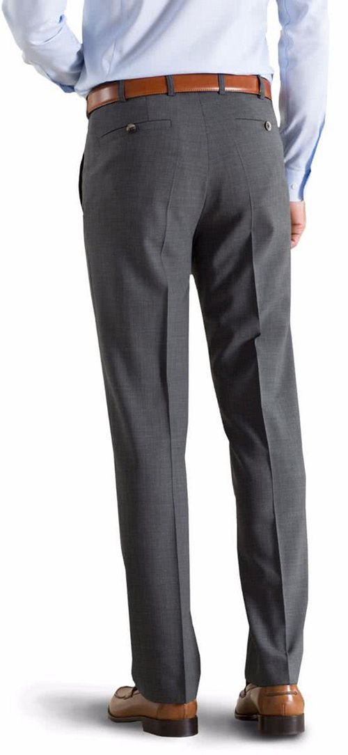 Meyer Pantalon Roma Wolmix Grijs Model / Achterkant