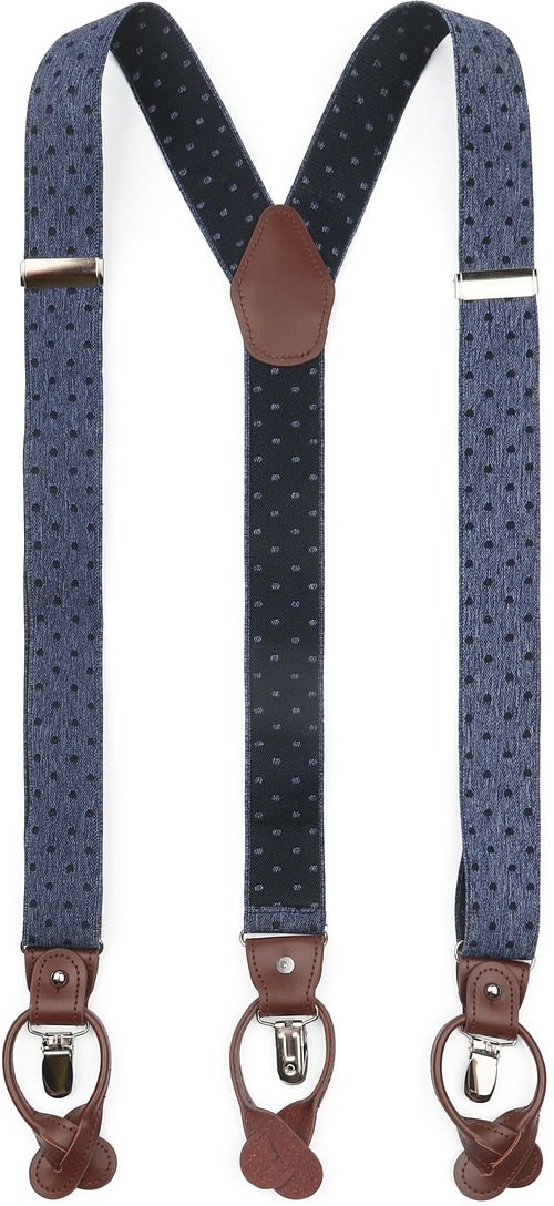 Suitable Luxe Suspenders Denim Dots Product