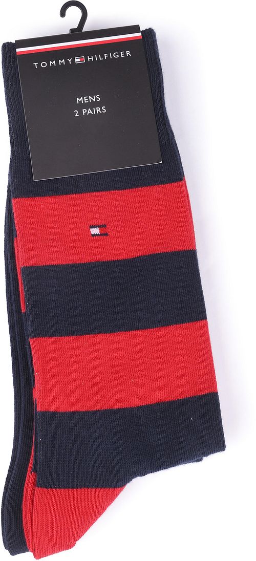 Tommy Hilfiger Skarpety 2 pary Rugby czerwone Verpakking