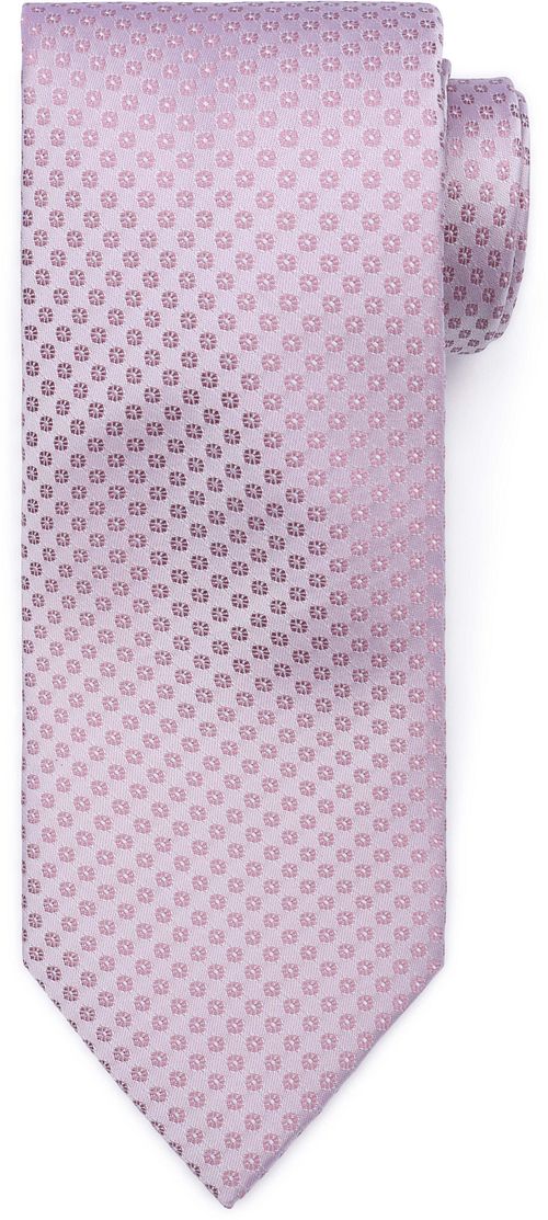 Jedwabny krawat Suitable Small Dots w kolorze różowym Product