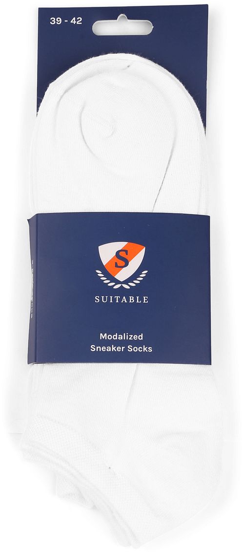 Suitable Chaussettes Courtes Lot de 3 Blanche Verpakking