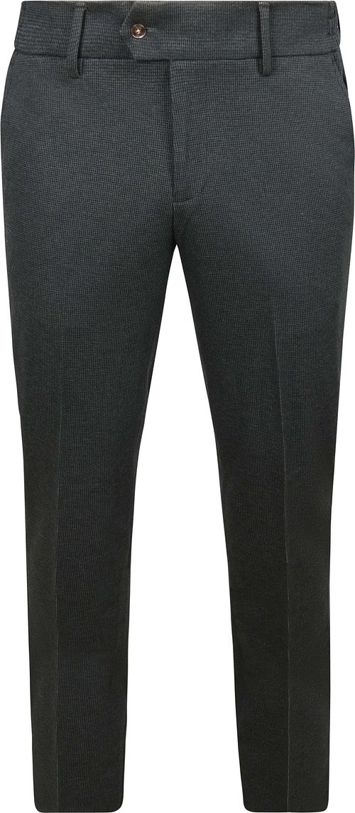 Suitable Aiden Pantalon Houndstooth Forest