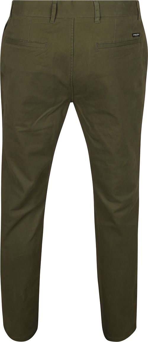 Scotch and Soda Chino Stuart Olivgrün Product / Achterkant