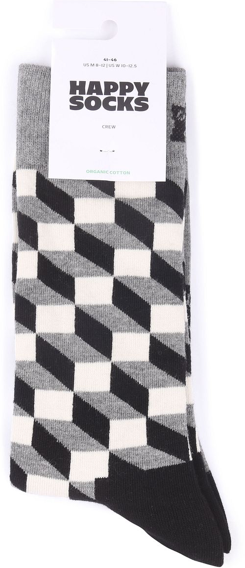 Happy Socks Sokker Blokker Svart Verpakking