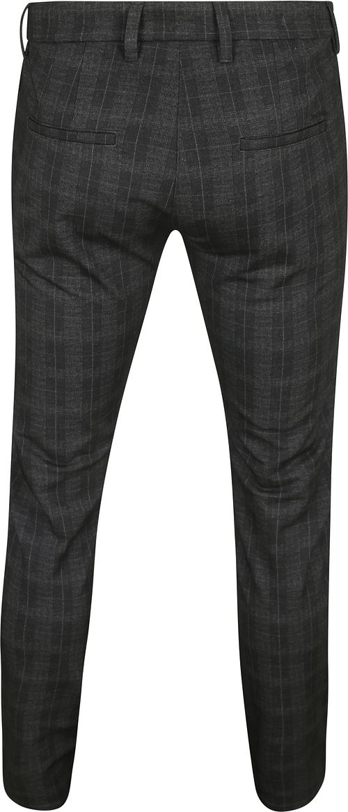 MAC Chino Griffin Check Mörkgrå Product / Achterkant