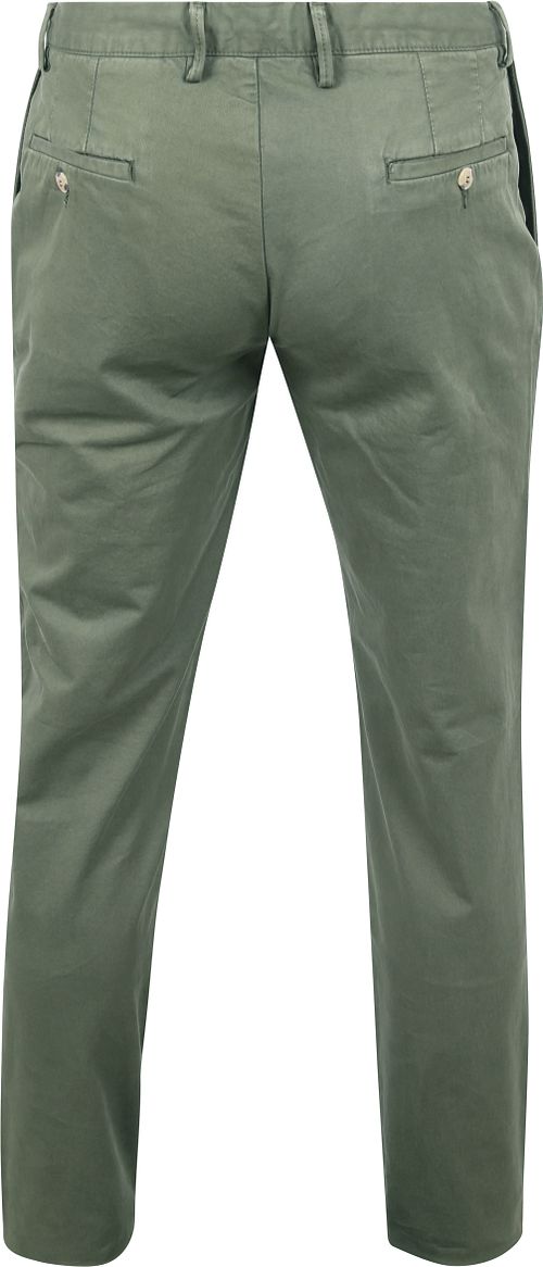 King Essentials The Harry Chino Olijfgroen Product / Achterkant