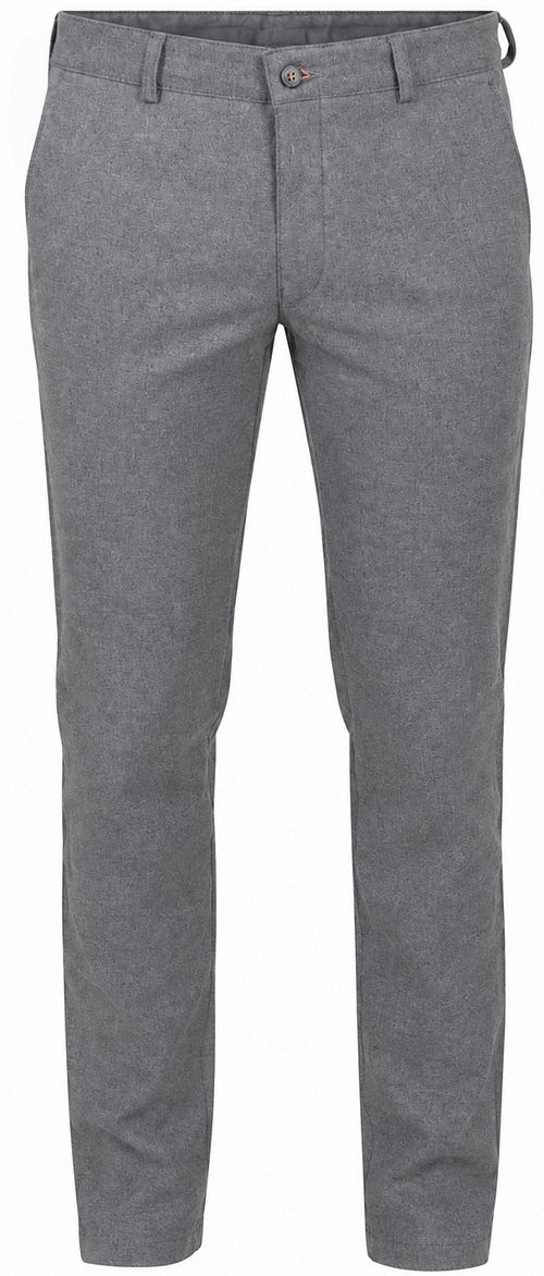 Suitable Chino Pico Flannel Grå