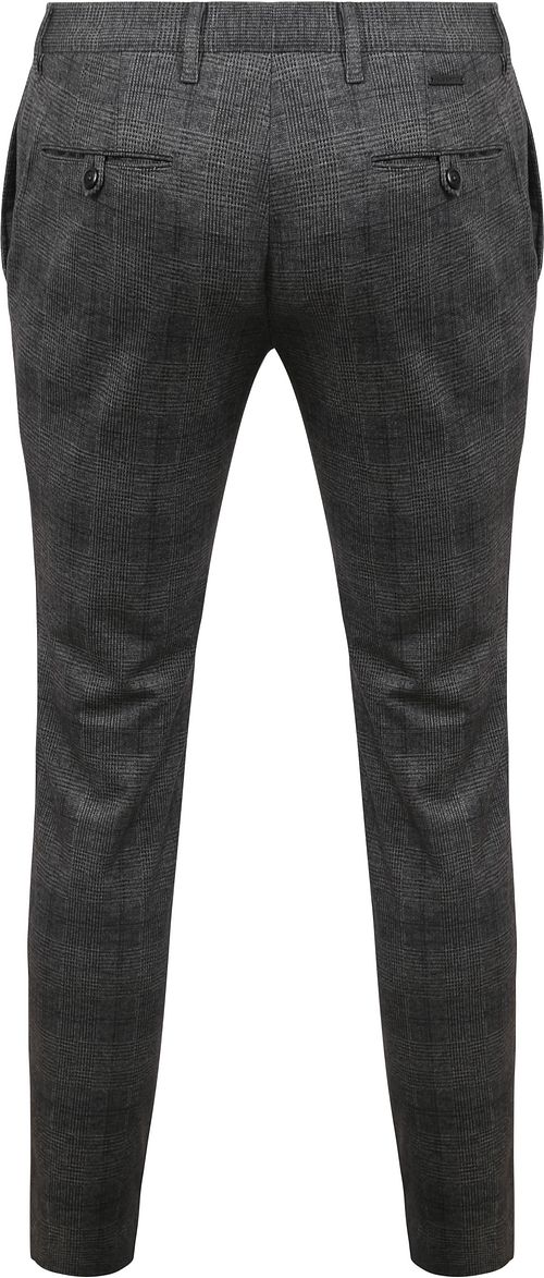 Alberto Rob Stretch Broek Ruiten Antraciet Product / Achterkant