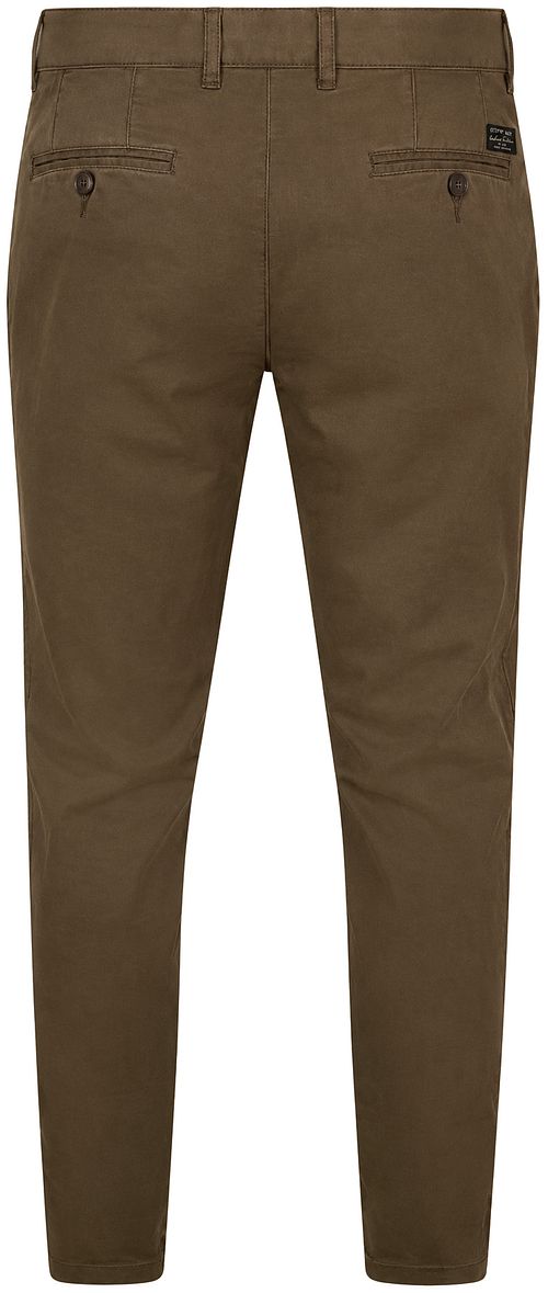 Steppin' Out Chino Newbury Heavy Twill Brown Product / Achterkant