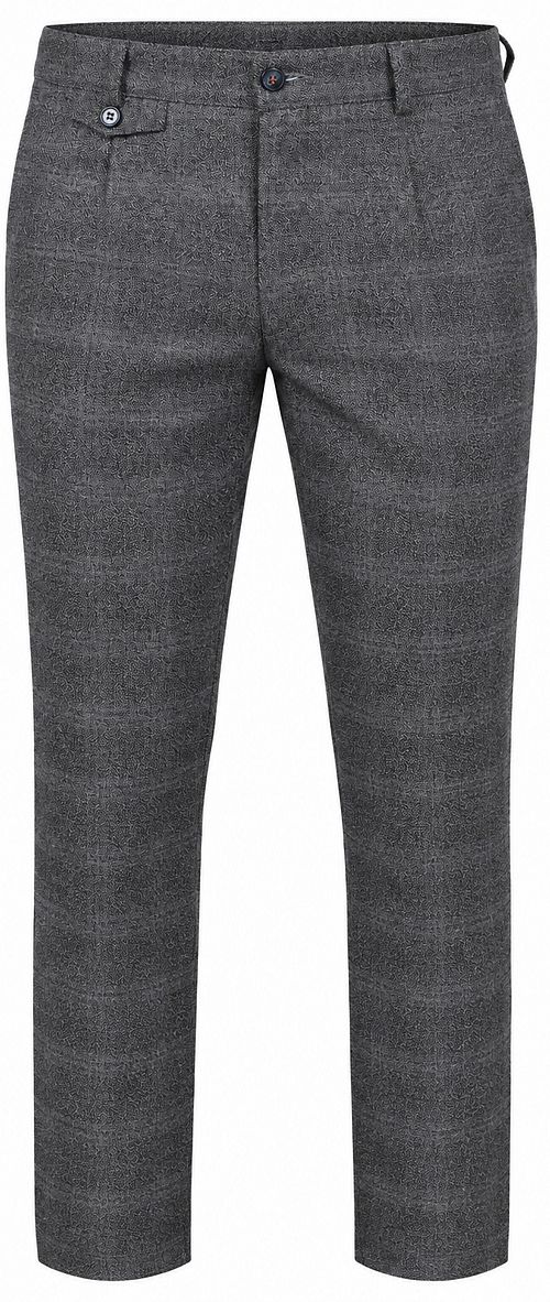 Suitable Pico Chino Pleat Check Grey Product
