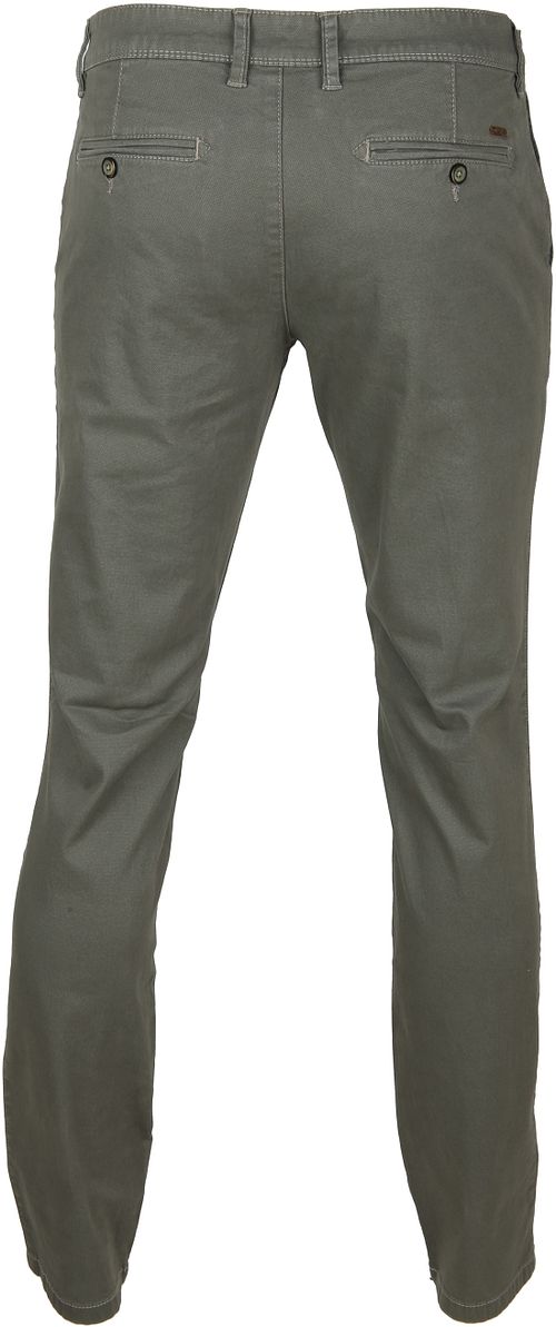 Suitable Chino Sartre Oliven Product / Achterkant