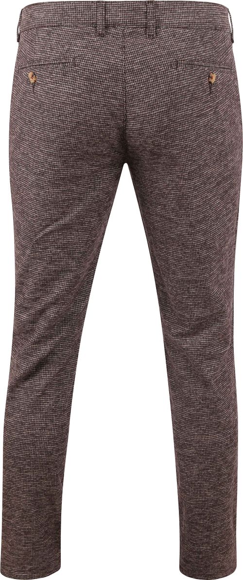 Suitable Chino Pico a quadri marrone Product / Achterkant
