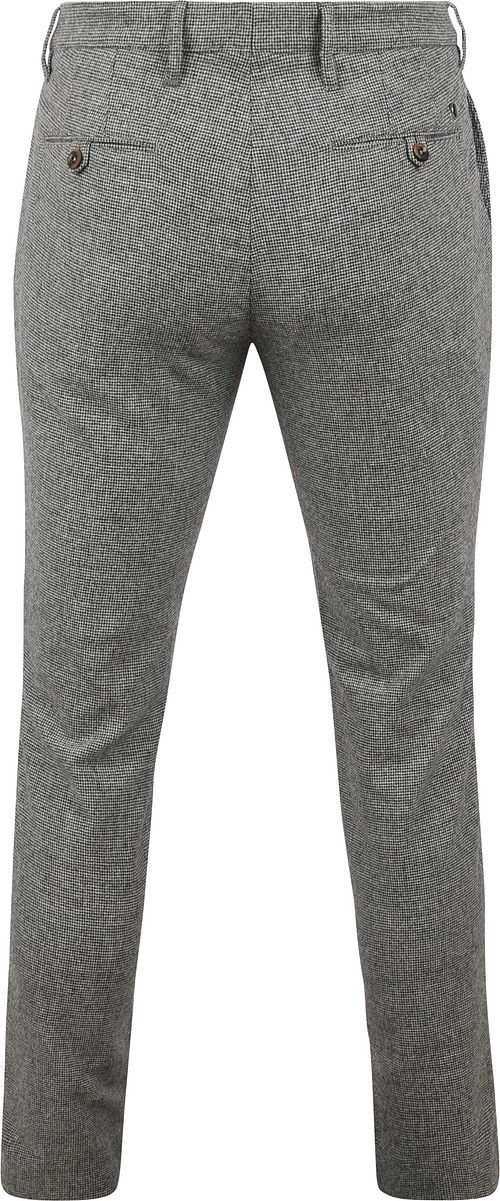 Alberto Rob Stretch Bukser i Hønemønster Grå Product / Achterkant