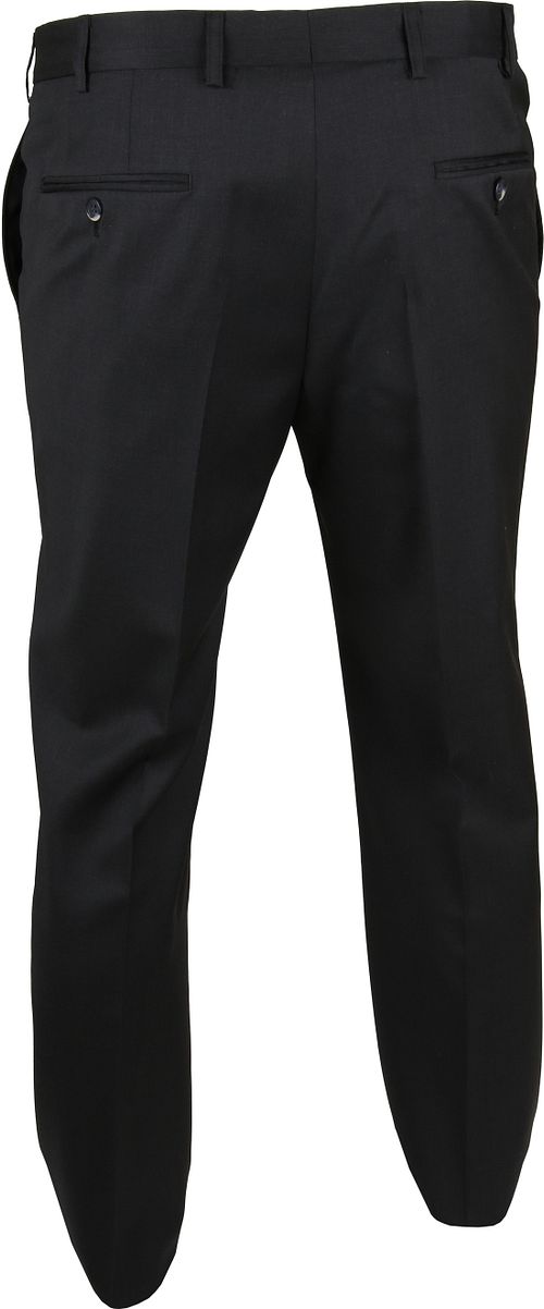 Suitable Pantalon Piga Wol Antraciet Product / Achterkant