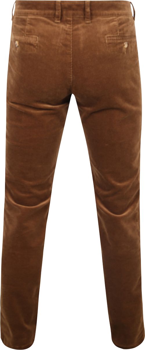 Suitable Chino Plato Corduroy Braun Product / Achterkant