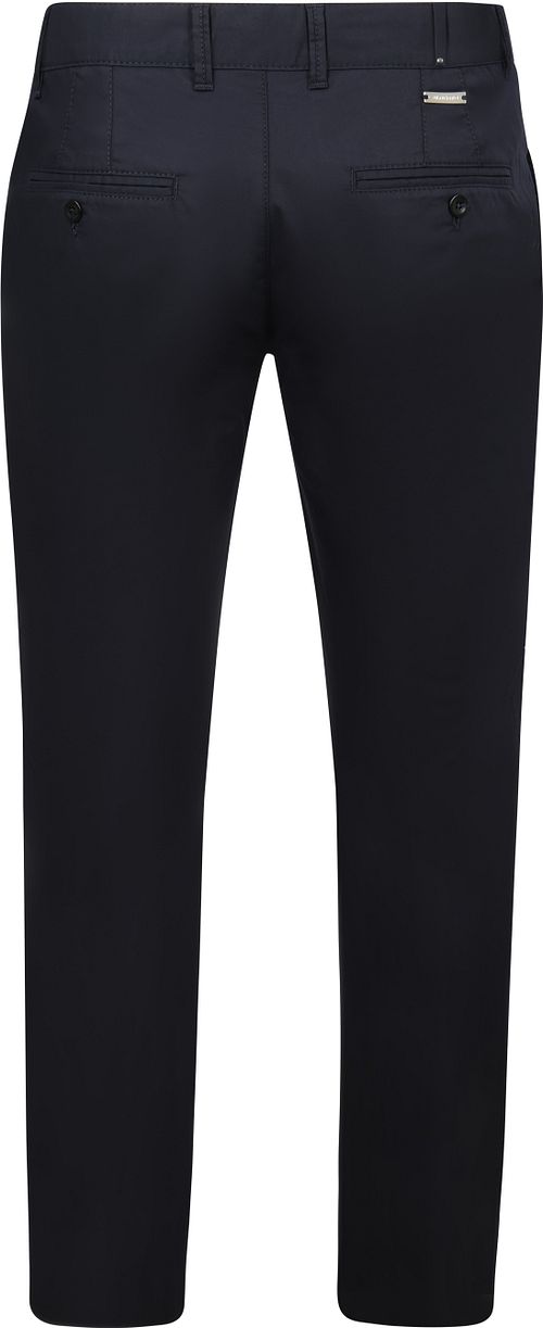 Alberto Lou Chino Gabardine Marinblå