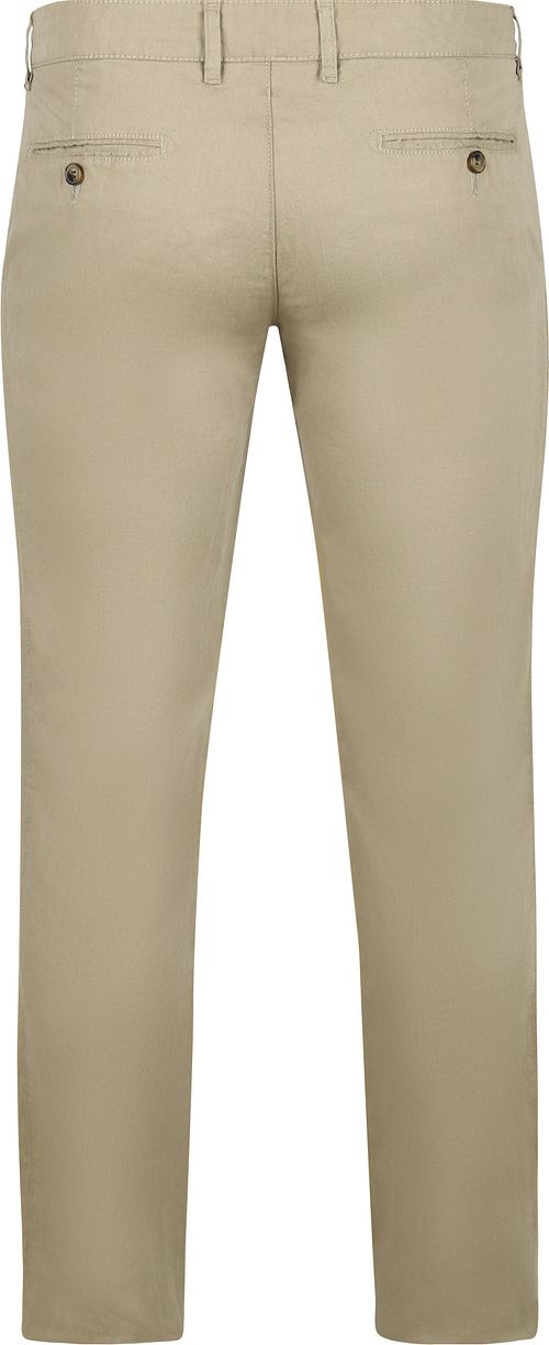 Suitable Chino Pico Cotton Linen Kaki Product / Achterkant
