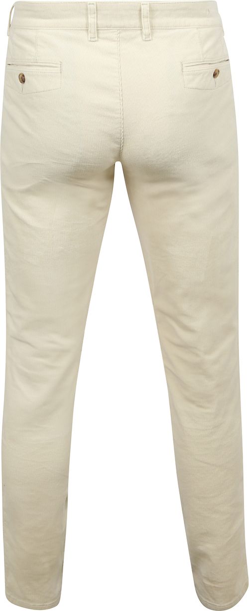 Suitable chino Plato in velluto a coste color off white Product / Achterkant