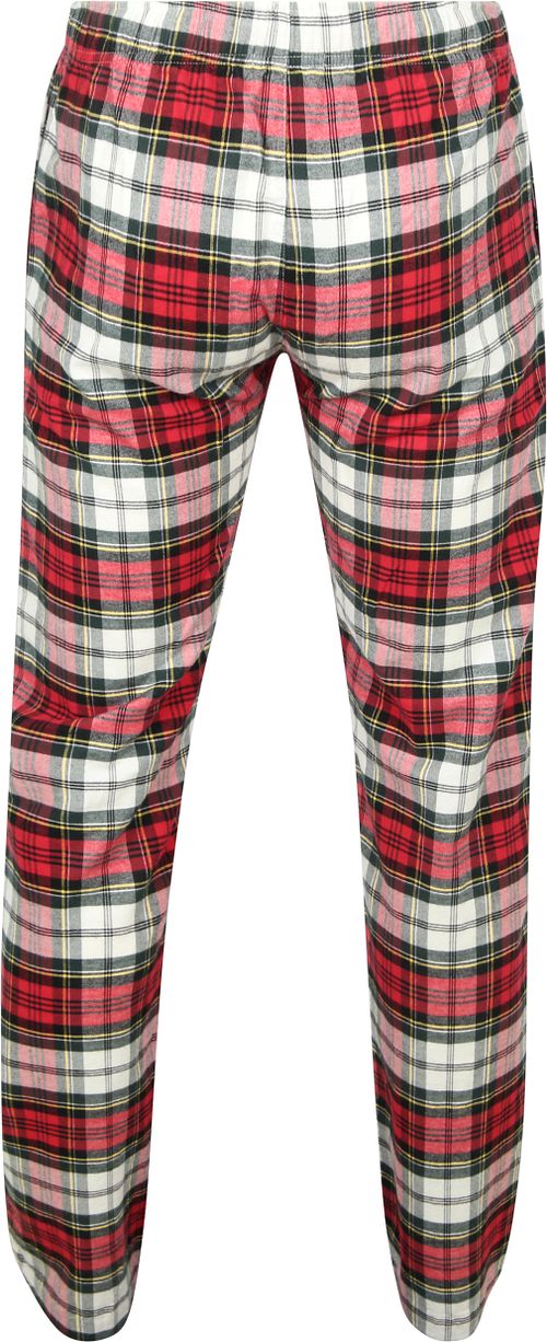 Steppin' Out Loungebroek Ruit Rood Product / Achterkant