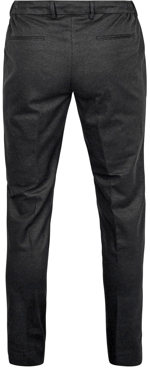 Suitable Chino i Hønsefod Mønster Antracit Product / Achterkant