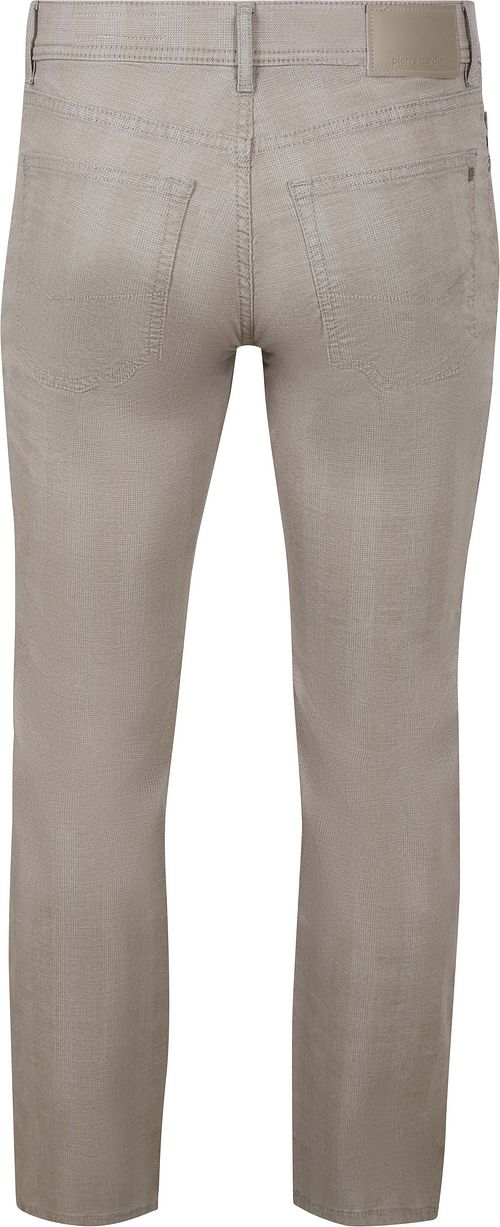 Pierre Cardin Pantalon Laval Checks Beige Product / Achterkant