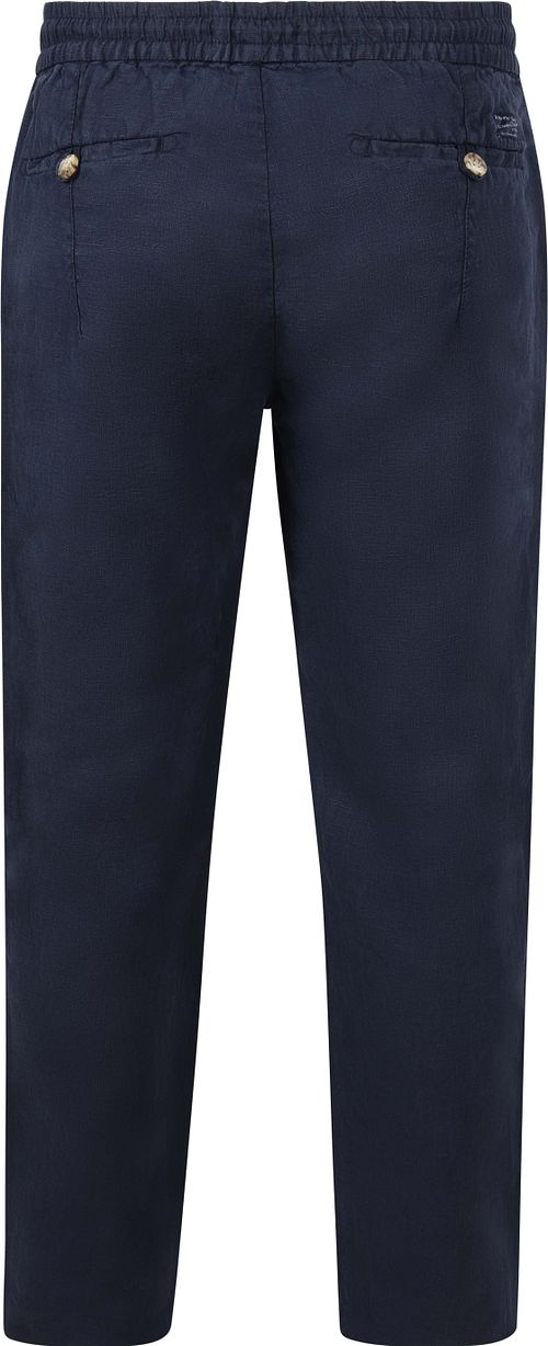 Steppin' Out Chicago Chino Hør Navy Product / Achterkant