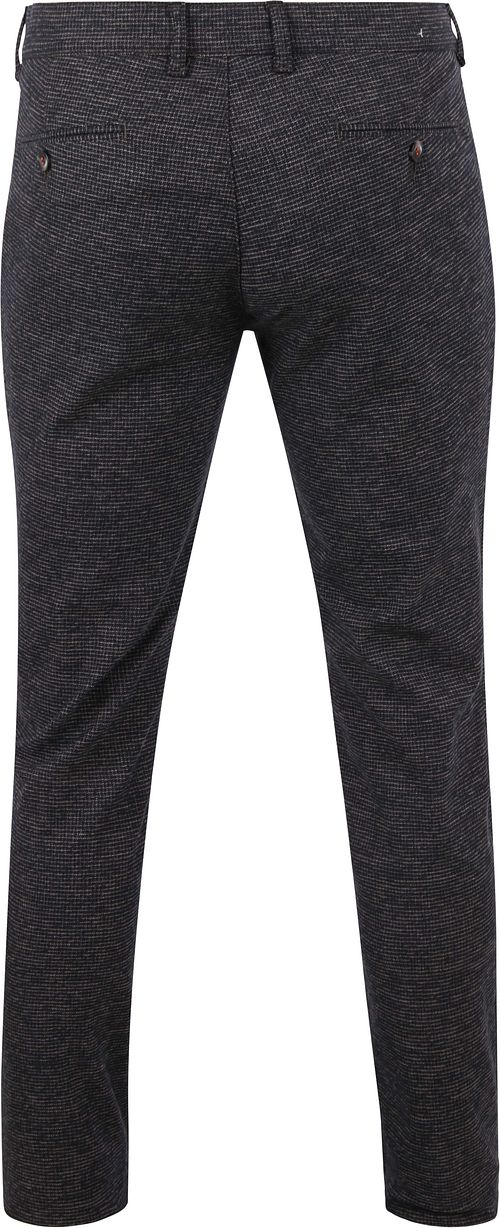 Suitable Chino Pico Rutig Navy Product / Achterkant