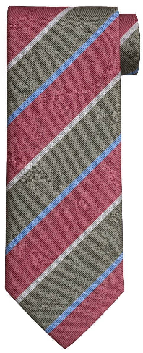 Suitable Cravate Soie Vert Triple Stripe Product