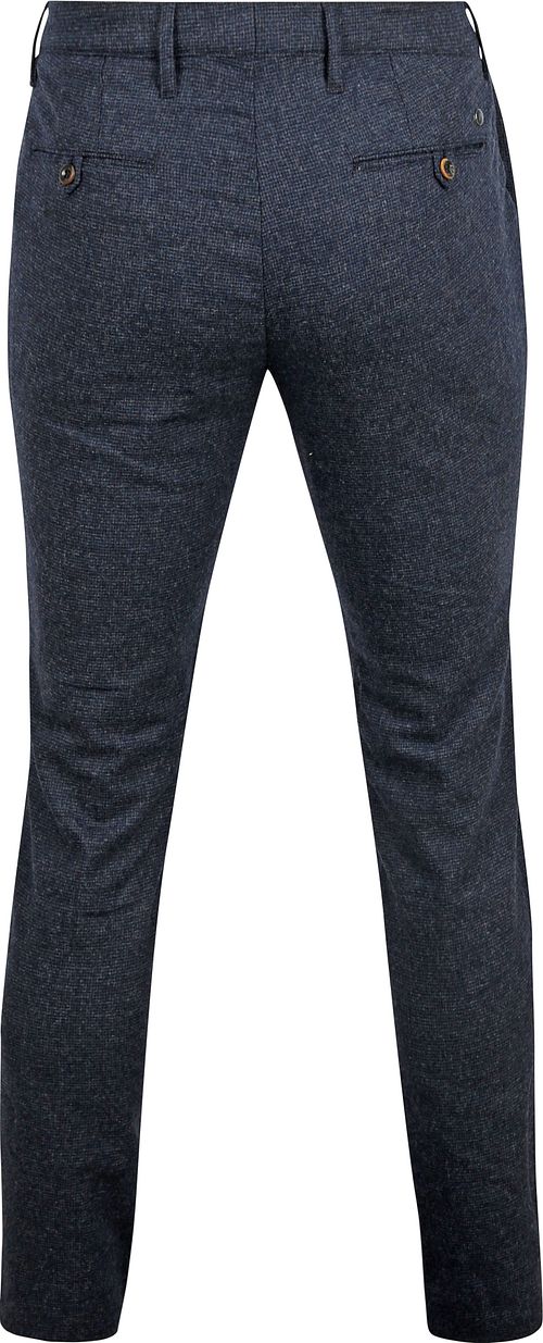 Alberto Rob Byxor Ull Navy Product / Achterkant