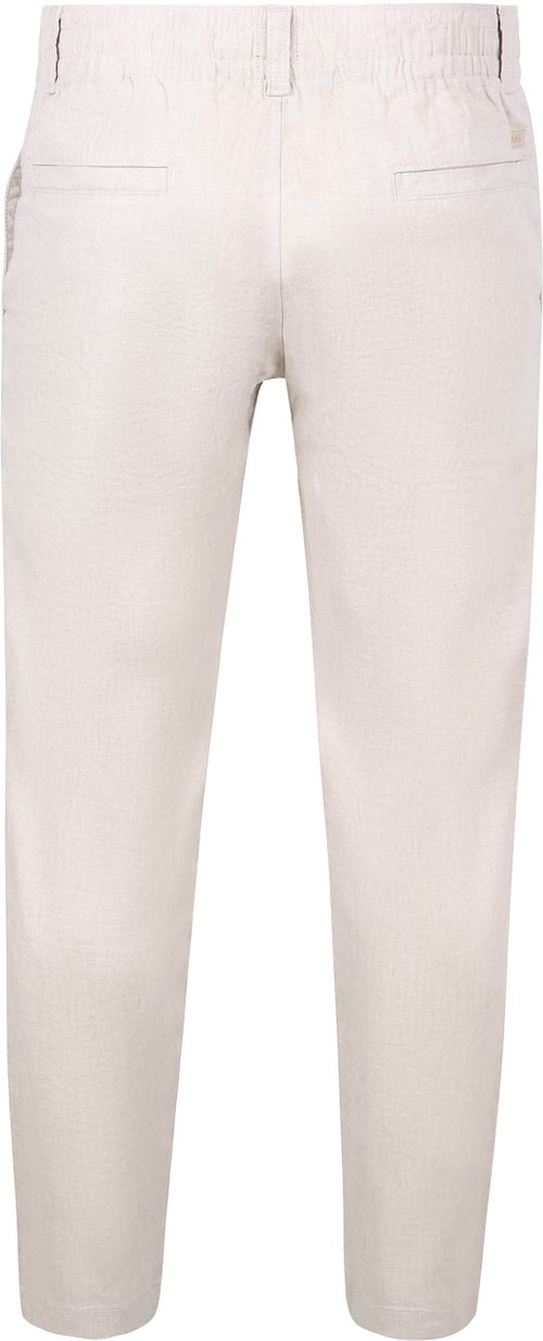 Chino BOSS Sanderson in misto lino ecru Product / Achterkant