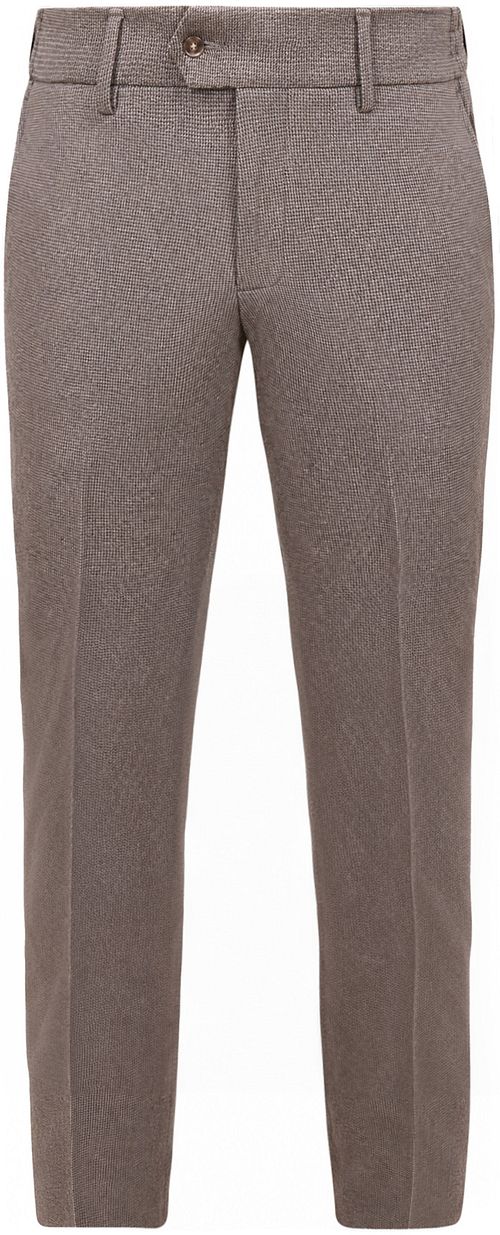 Suitable pantaloni eleganti Aiden pied-de-poule tabacco Product