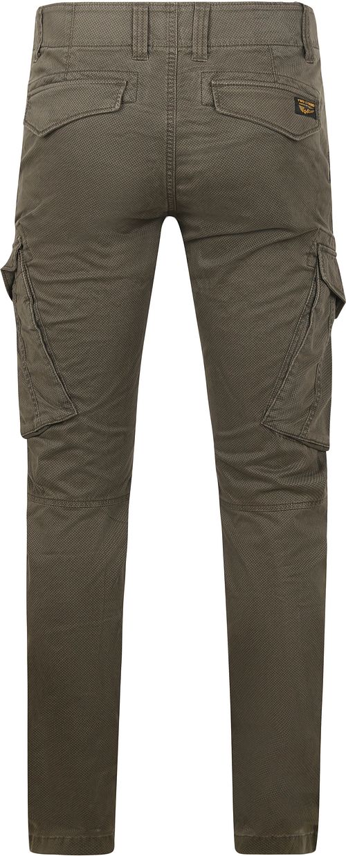 PME Legend Nordrop Cargobroek Micro Print Groen Product / Achterkant