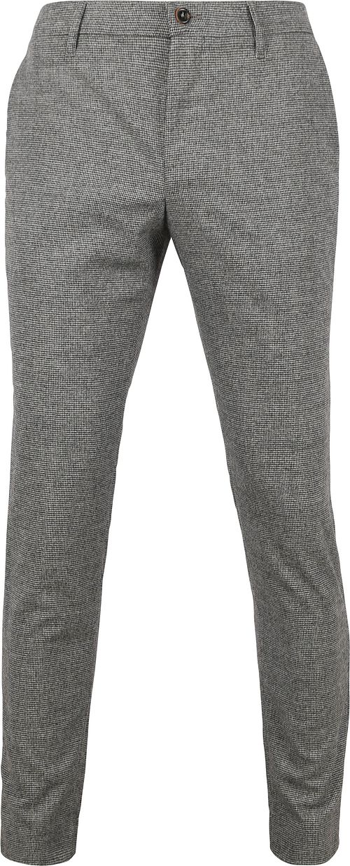 Alberto Rob Hose Pied de Poule Grau Product