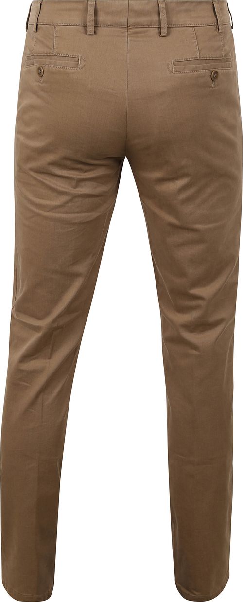 Meyer Pantalon Chino Roma Marron Clair Product / Achterkant