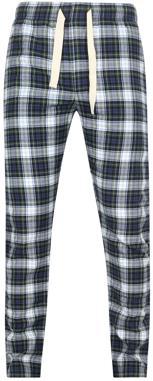 Steppin' Out Pantalon Lounge Plaid Blue and Green Product