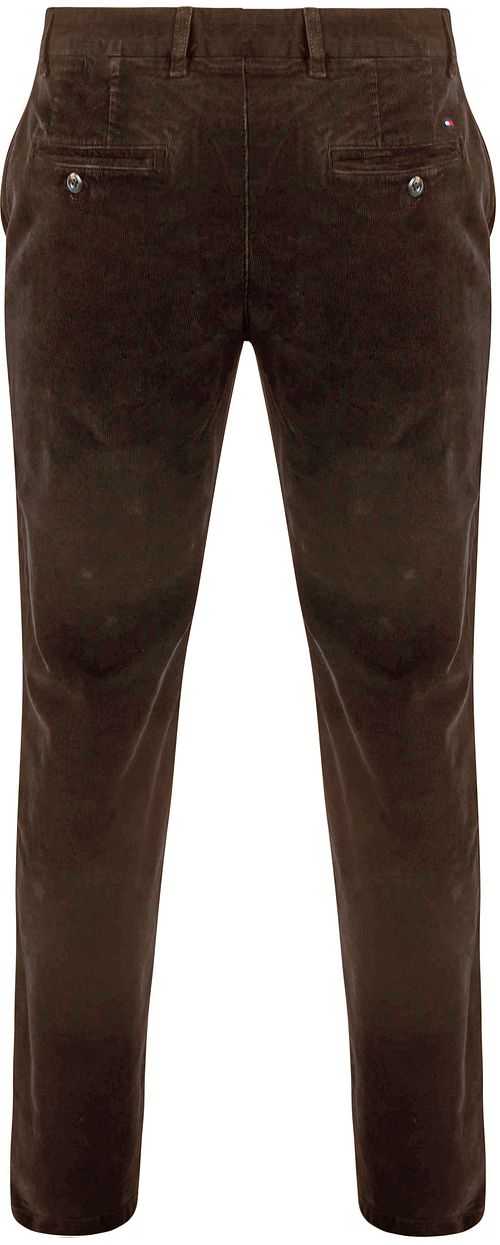 Tommy Hilfiger Denton Broek Corduroy Bruin Product / Achterkant