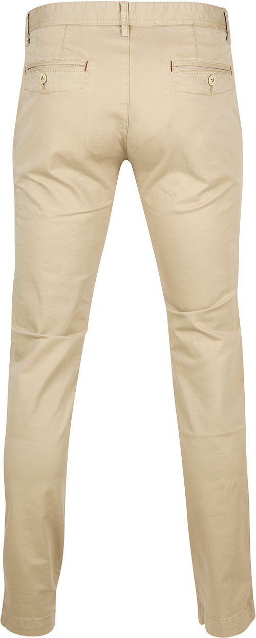 Suitable Pantalon Chino Oakville Beige Product / Achterkant