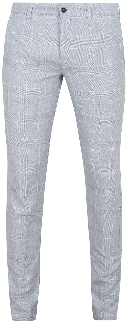 Suitable Chino Pico Rutmönster Ljusblå Product