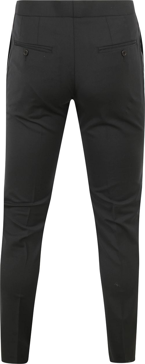 Rokkostuum Broek Wol Blend Zwart Product / Achterkant