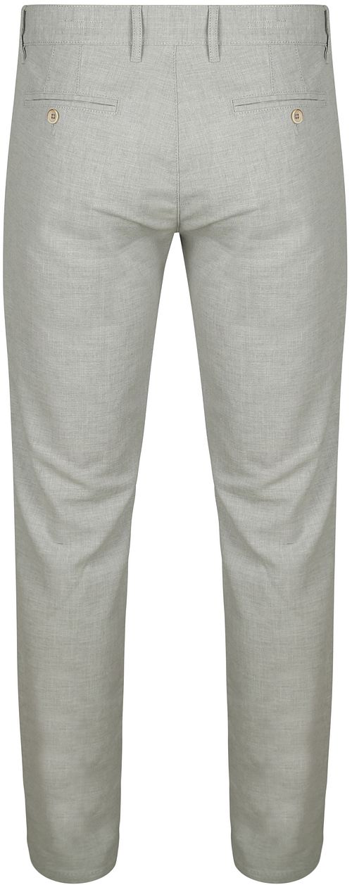 Alberto Lou Chino Linnen Mix Beige Product / Achterkant