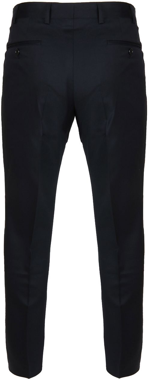 Pantaloni Suitable Piga in lana navy Product / Achterkant