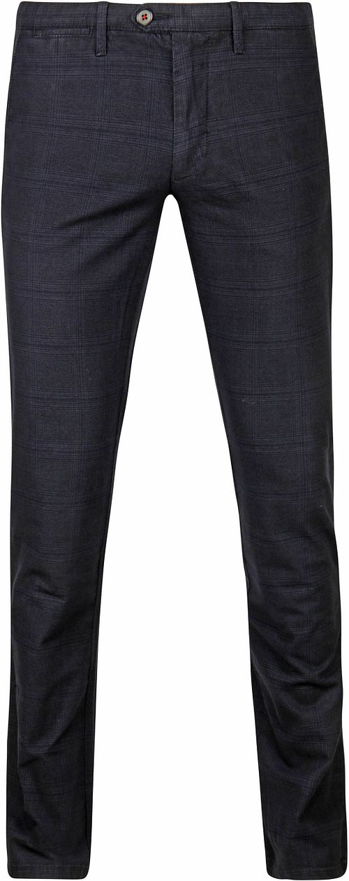 Suitable Chino Sartre Carreaux Bleu Foncé Product