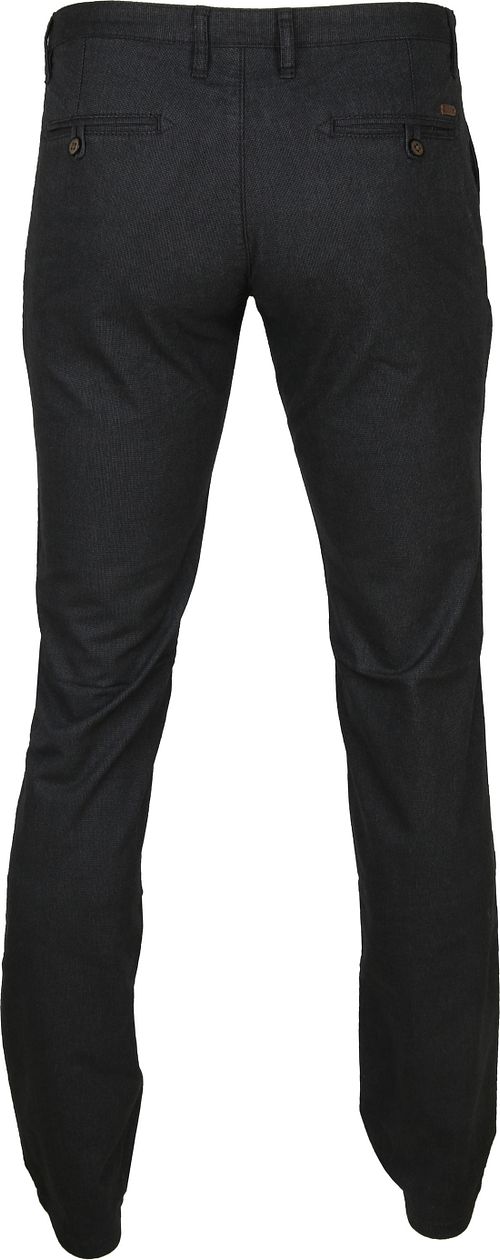 Suitable Chino a fantasia antracite Product / Achterkant