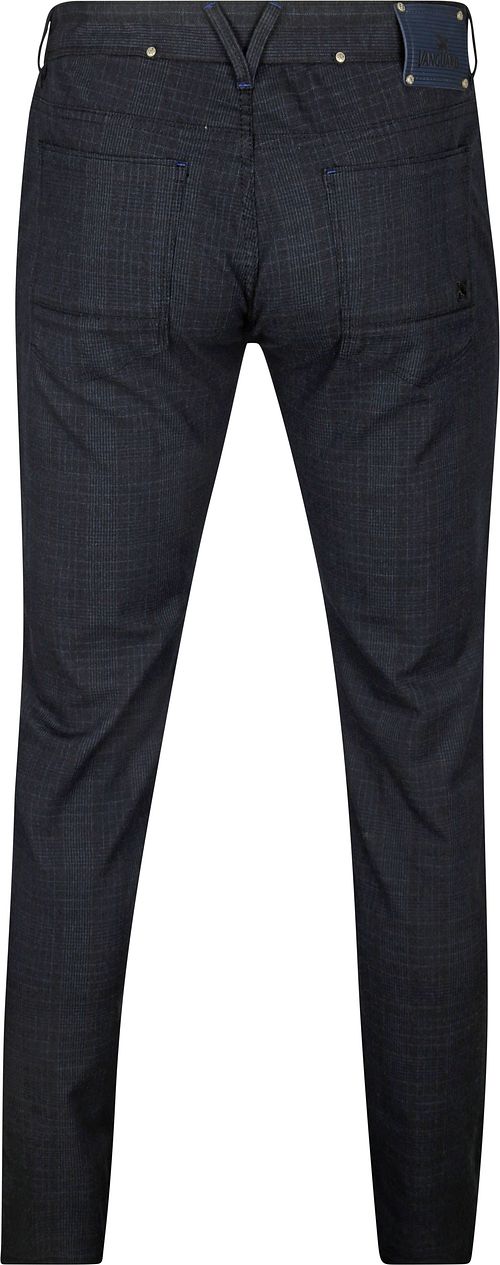 Pantaloni Vanguard V7 Rider a quadri navy Product / Achterkant