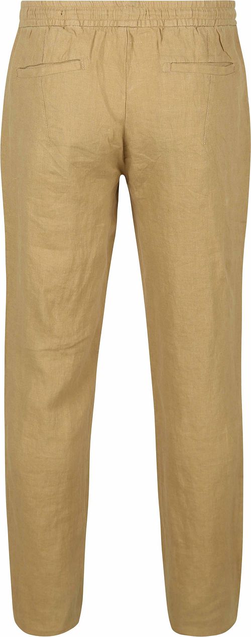 Suitable Leinen Beach Chino Beige Product / Achterkant