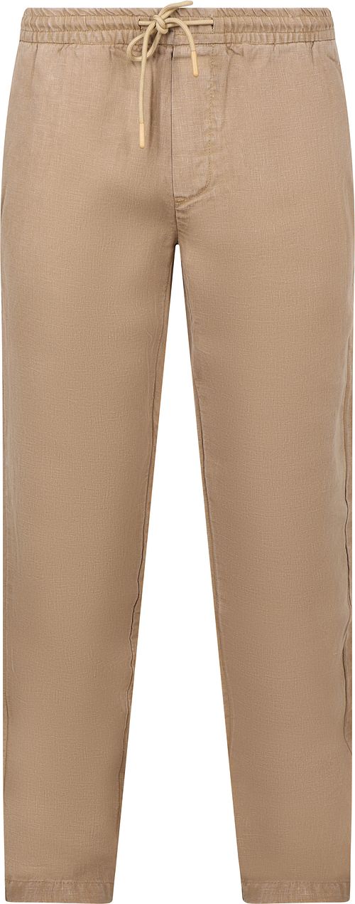 Chinosy lniane Steppin' Out Chicago w kolorze beżowym Product