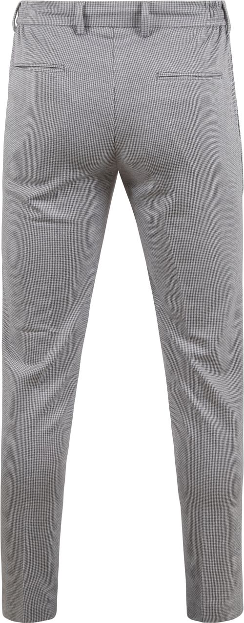 Suitable Spodnie Jersey Pied-de-Poule Szare Product / Achterkant