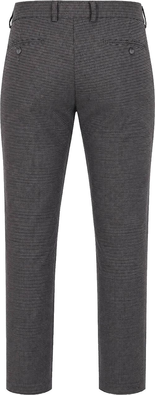Suitable Chino Pico Pleat Pepita Navy Braun