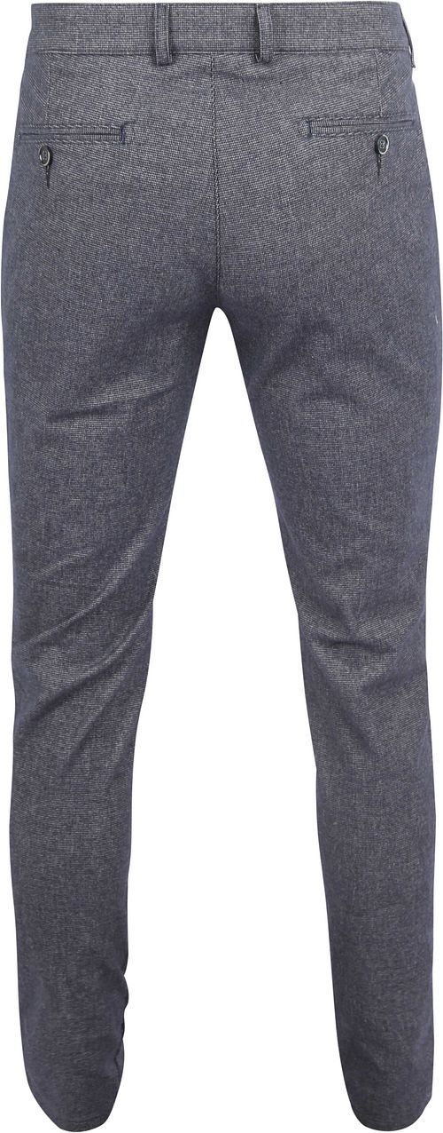 Suitable Chinosy Pico Pleat granatowe Product / Achterkant